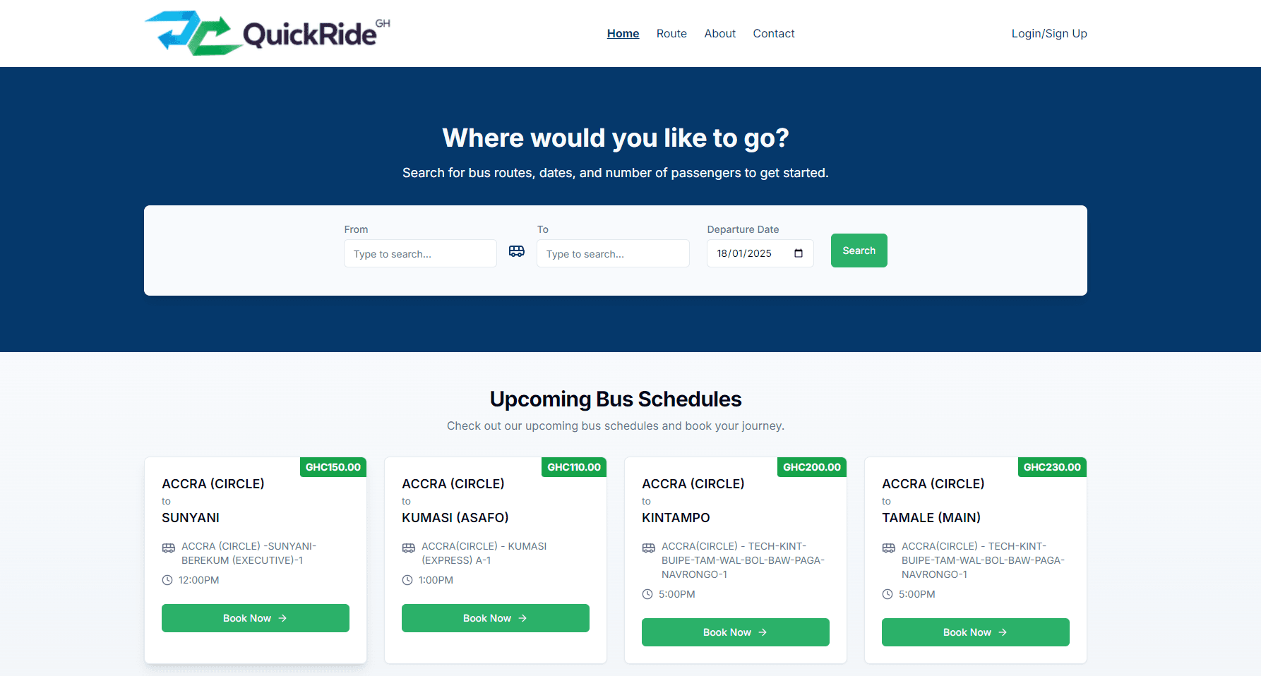 QuickRide Ghana — Smart Transit Ticketing
